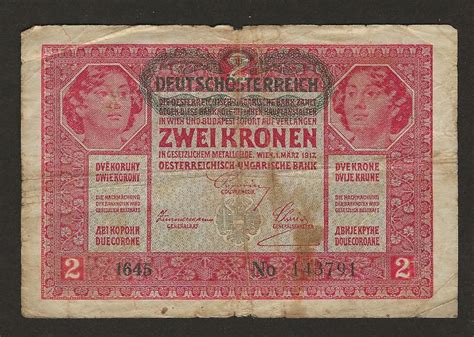 Sterreich Alte Banknote Kronen Acheter Sur Ricardo