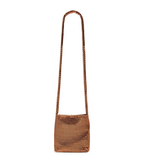 Womens Rabanne Orange Mini Pixel Shoulder Bag Harrods Uk