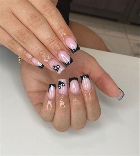 Comme Des Gar Ons Nails In Heart Nails Simple Nails French Tip