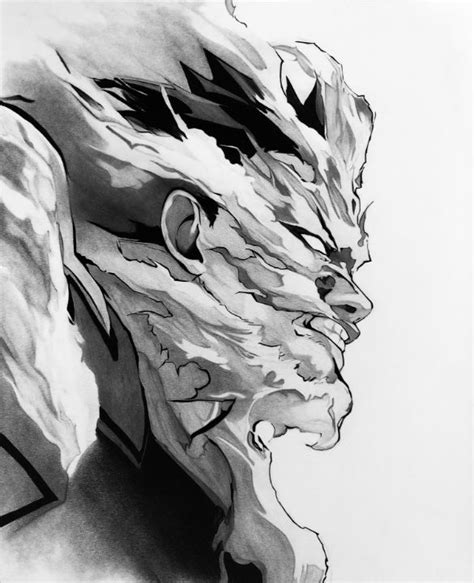 Endeavor From My Hero Acacemia Anime Pencil Art Drawings