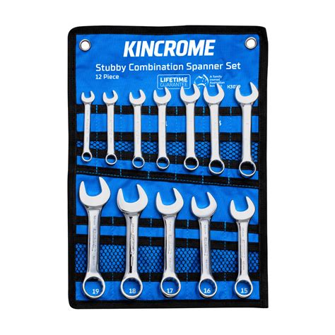 Stubby Combination Spanner Set 12 Piece - Metric - Kincrome Tools ...