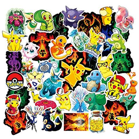 Buy Acekar Pokemon Stickers For Hydro Flask 50 Pcs Vinyl