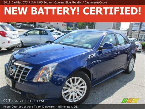 Opulent Blue Metallic Cadillac Cts Awd Sedan Cashmere