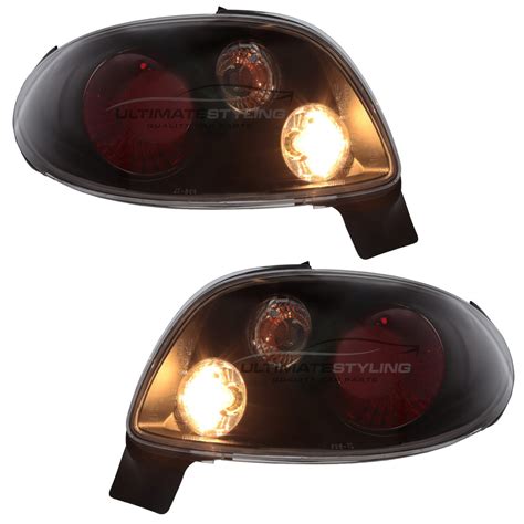 Peugeot Performance Rear Tail Lights Lexus Style Black Lens