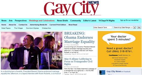 Obamas Same Sex Marriage Announcement The Online Coverage Nlgja