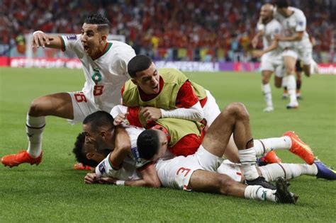 World Cup Morocco Upsets Belgium Takes Group F Lead Upi