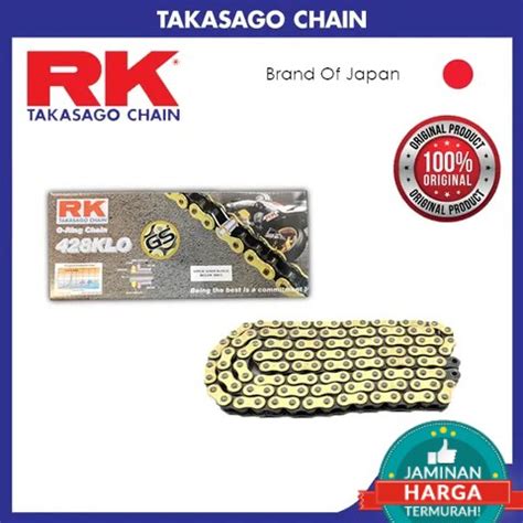 RK TAKASAGO 428KLO 428 ORING GOLD CHAIN 122L 132L KLO GS RANTAI ORING