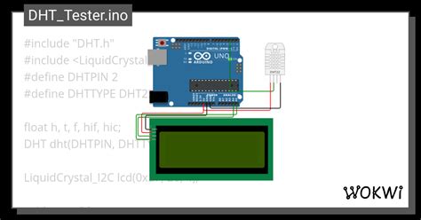 DHT Tester Ino Wokwi ESP32 STM32 Arduino Simulator