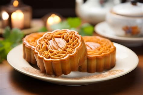 Premium AI Image | Colorful traditional Chinese mid autumn mooncake ...