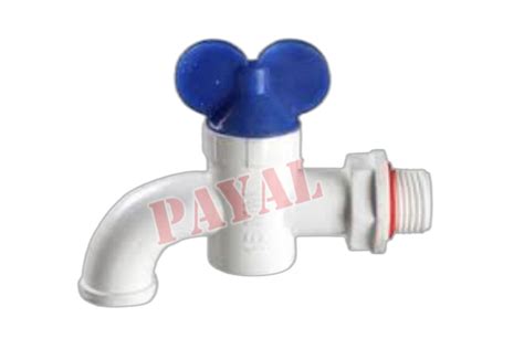 Polypropylene White Payal Pp Plastic Pan Cock For Bathroom Fitting