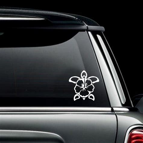 Hibiscus Car Window Decals Etsy