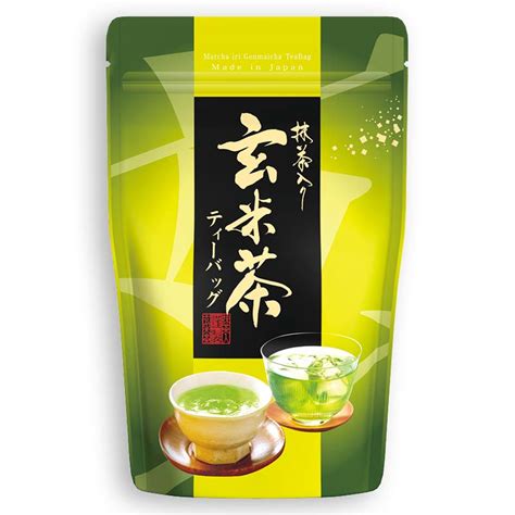 Organic Genmaicha With Matcha Roasted Brown Rice Green Tea Eco Teabag