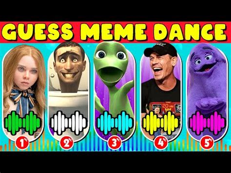 Guess The Meme By Dance Nobody Sausage Skibidi Toilet Skibidi Dom