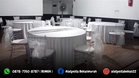 Sewa Meja Bulat Dan Kursi Tiffany Area Dki Jakarta