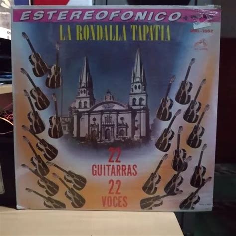 La Rondalla Tapatía 22 Guitarras 22 Voces Vinyl lp acetato Meses sin