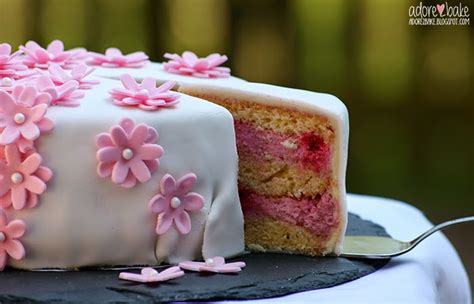 Adore Bake Meine Erste Fondanttorte Himbeer Sahnequark Torte