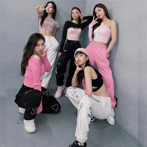 Korean ITZY Kpop Outfit Idol Women Jazz Dance Stage Wear