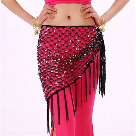 New Belly Dance Practice Clothes Accessories Stretchy Long Tassel