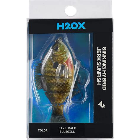 H2ox Sinking Hybrid Jerk Sun Fish Bait Academy