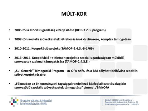 Társadalmi vállalkozások ppt letölteni