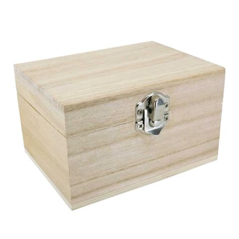 Cm Deep Rectangular Wooden Box With Silver Clasp Wbm Craftmill