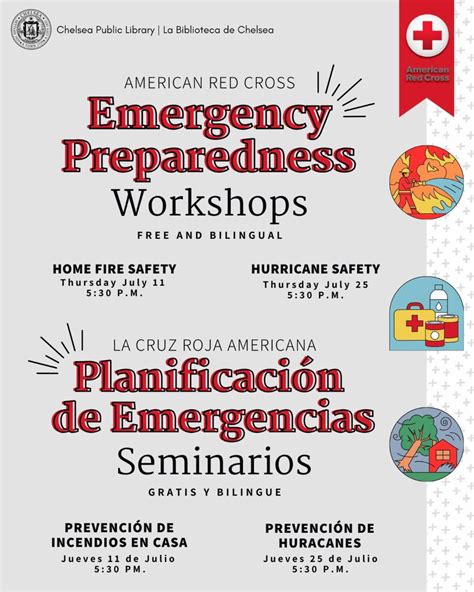 American Red Cross Emergency Preparedness Workshops La Cruz Roja