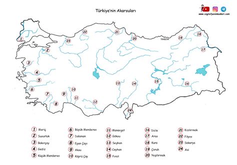 Coğrafyanın Kodları Türkiye Akarsular Haritasi Pdf Coğrafya