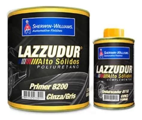 Primer Pu 8200 Cinza Lazzuril Catalisador 900ml Lazzuril