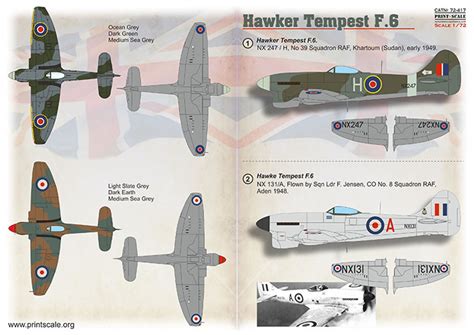 MODELIMEX Online Shop 1 72 Hawker Tempest F 6 Wet Decals Your