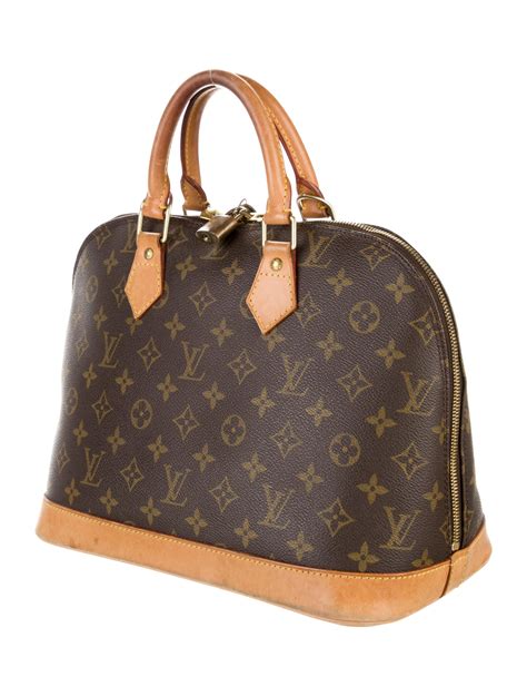 Louis Vuitton Vintage Monogram Alma PM Brown Handle Bags Handbags