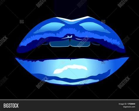 Blue Lips Vector And Photo Free Trial Bigstock