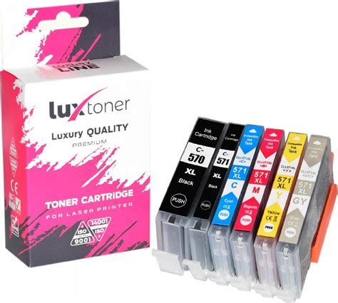 Tusz Luxtoner Zestaw Tuszy Canon Pgi 570 Cli 571 Xl Mg5750 6 Szt