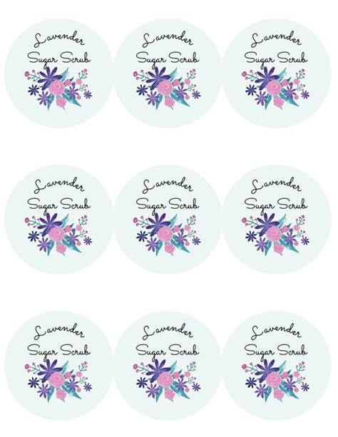 Lavender Sugar Scrub Recipe With Printable Labels