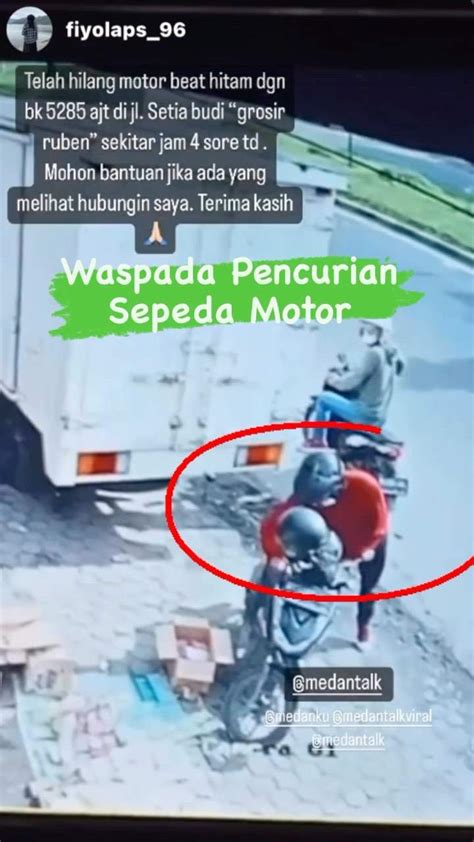 Waspada Pencurian Sepeda Motor Yang Masih Sering Terjadi Terekam Cctv