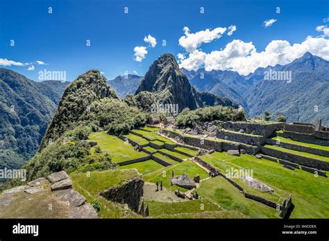 Panorama View Of Ancient City Machu Picchu In Peru Stock Photo Alamy