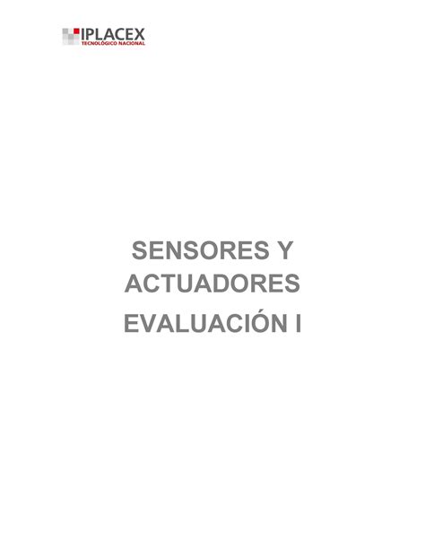 Sensores Y Actuadores Evaluacion Nro Carolina Sensores Y