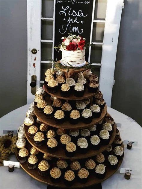 Rustic Cupcake Stand 5 Tier Tower Holder 120 Cupcakes 250 Etsy