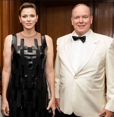 Prince Albert And Princess Charlene Attend Club Allemand International