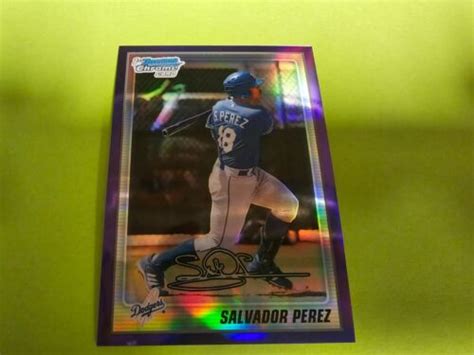 Salvador Perez St Bowman Chrome Rookie Rc Purple Refractor D