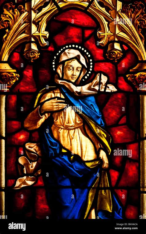 Assumption Of Mary Stained Glass