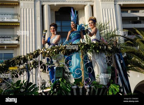 Bataille De Fleurs Nice Carnival France High Resolution Stock