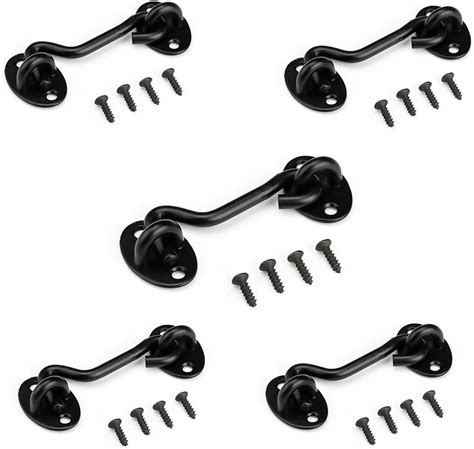 Amazon Barn Door Lock Gate Latch Pack Inch Black Hook And