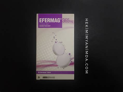 Efermag Mg Efervesan Tablet Hekimim Yan Mda