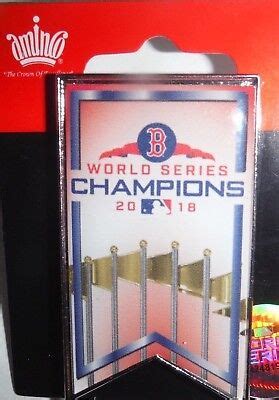 2018 WORLD SERIES CHAMPIONS BOSTON RED SOX FLAG LAPEL PIN SHIPS IN ONE