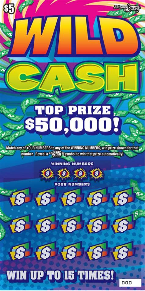 Wild Cash 1346 Arizona Lottery