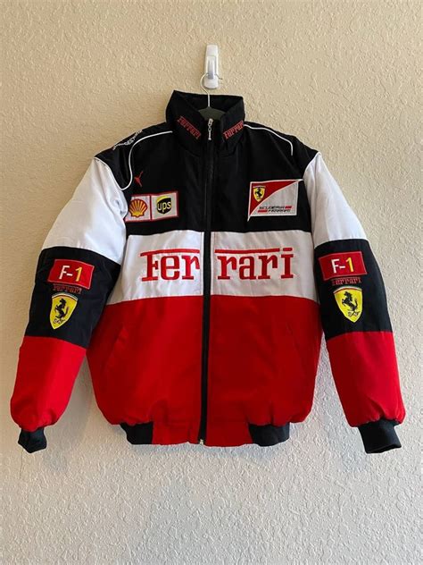 Nascar Jacket Ferrari Vintage Racing Jacket 90s Ferrari Jacket Etsy