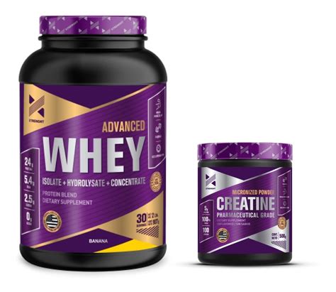 Combo Proteina Advanced Whey Creatina Gr Xtrenght Gama Balance