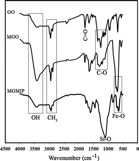 Ft Ir Spectra Of The Nanoparticles Of Go Mgo And Mgmip Download