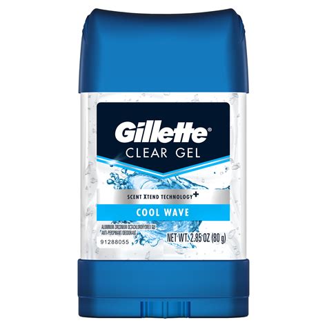 Gillette - Gillette Cool Wave Clear Gel Men's Antiperspirant and ...