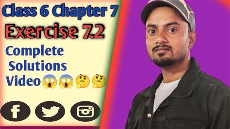 Class 6 Mathe Exercise 7 2 All Question Complete Solutions